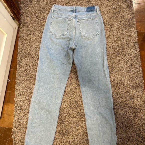 Abercrombie & Fitch Light Wash Crossover The Dad High Rise Jeans - Picture 5 of 5